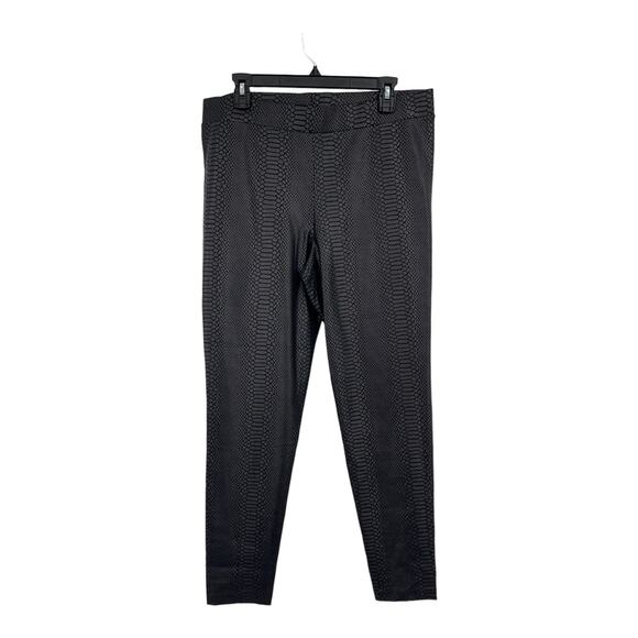 Vince Camuto leggings Matte Crocodile embossed pants black Large L - Picture 1 of 4